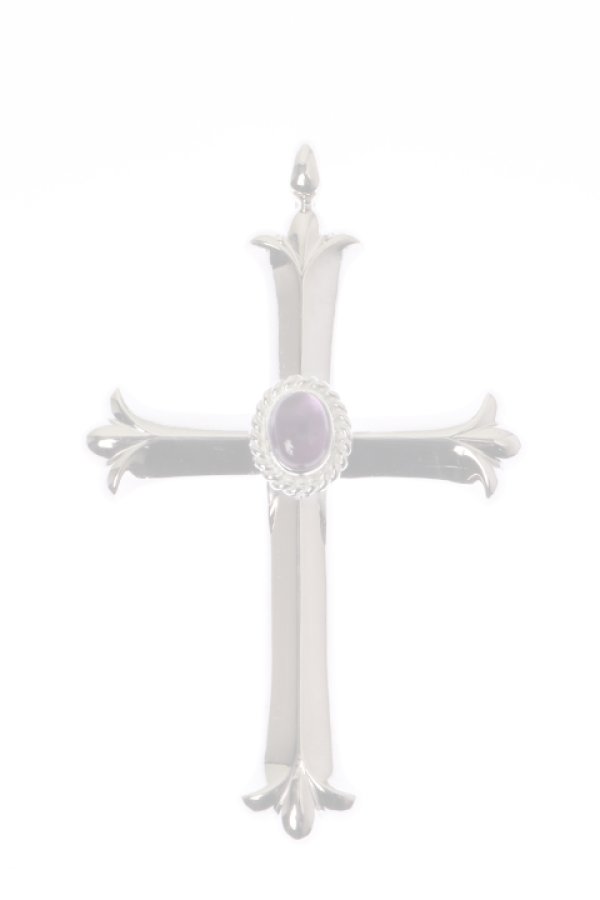 画像1:  {SOLD} Taro Washimi タロウ ワシミ 鷲見太郎 cross pendant/amethyst 6×8/6×8 cup {-BAA}  :WT-202112-25-F  (1)