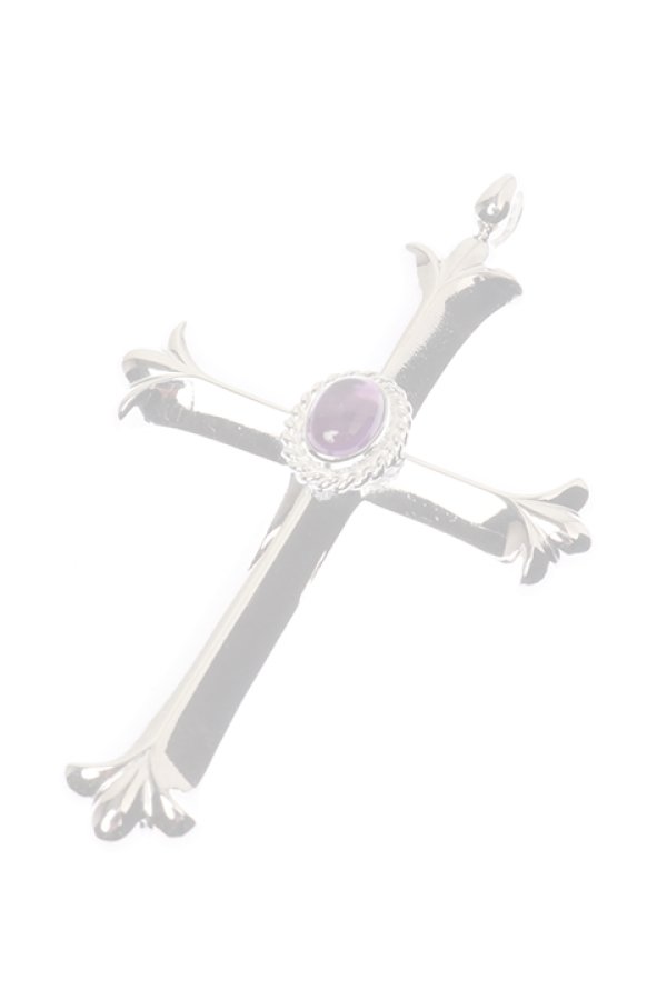 画像3:  {SOLD} Taro Washimi タロウ ワシミ 鷲見太郎 cross pendant/amethyst 6×8/6×8 cup {-BAA}  :WT-202112-25-F  (3)