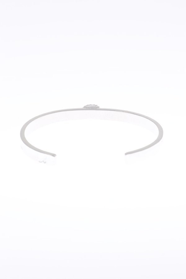 画像4:  {SOLD} Taro Washimi タロウ ワシミ 鷲見太郎 Ｍ arabesque design 5mm bangle/opal 5×7/5×7 cup {-BAA}  :WT-202112-27-F  (4)