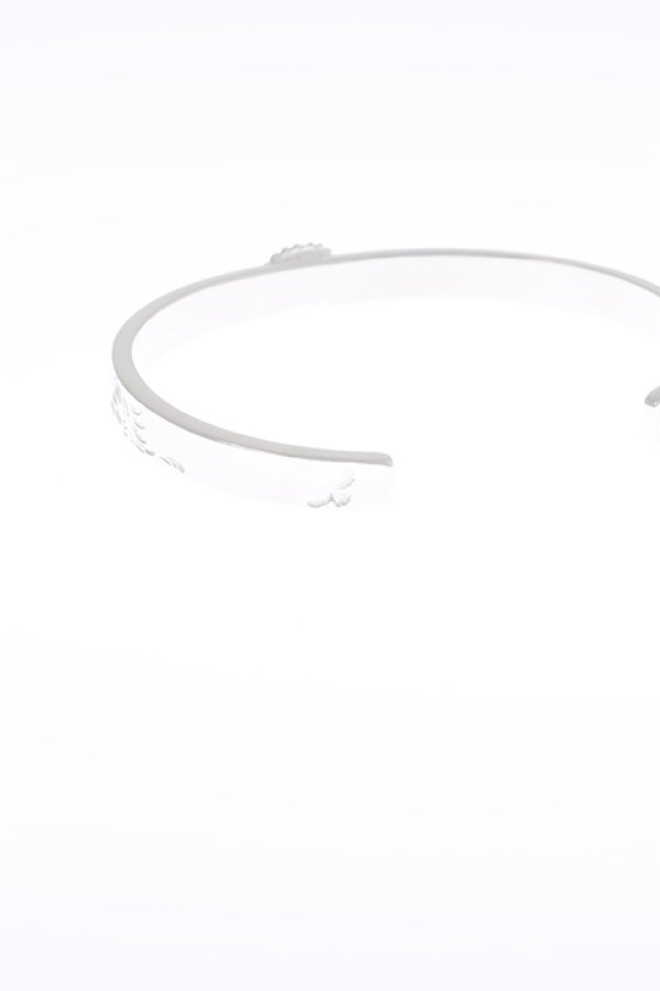 画像5:  {SOLD} Taro Washimi タロウ ワシミ 鷲見太郎 Ｍ arabesque design 5mm bangle/opal 5×7/5×7 cup {-BAA}  :WT-202112-27-F  (5)