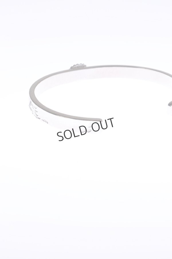 画像5: {SOLD}Taro Washimi タロウ ワシミ 鷲見太郎 M arabesque design 5mm bangle/opal 5×7/5×7 cup{-BAA} (5)