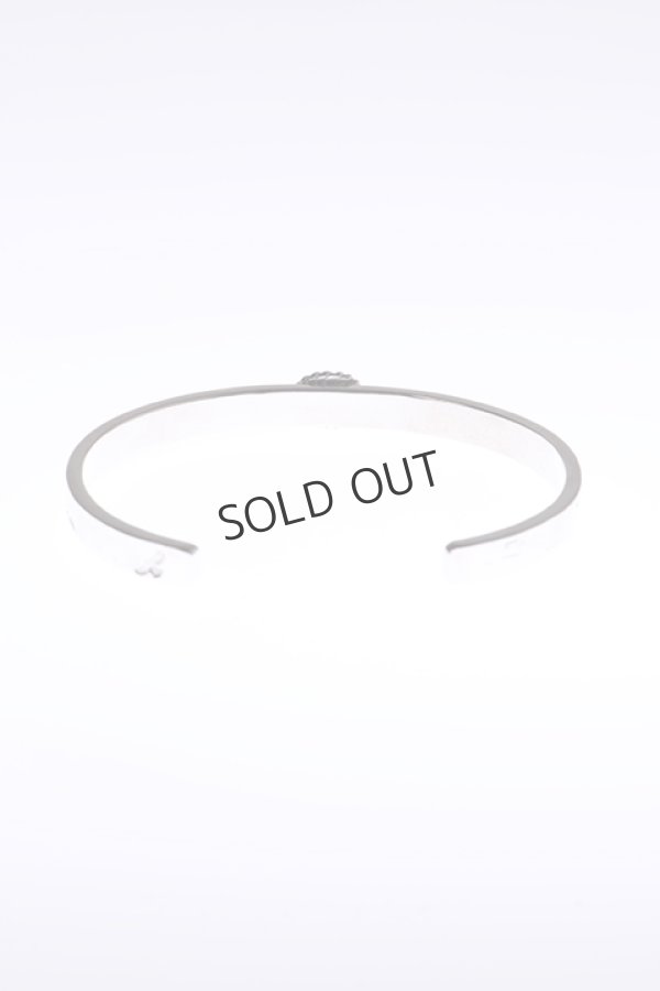 画像4: {SOLD}Taro Washimi タロウ ワシミ 鷲見太郎 M arabesque design 5mm bangle/珊瑚 5×7/5×7 cup{-BAA} (4)