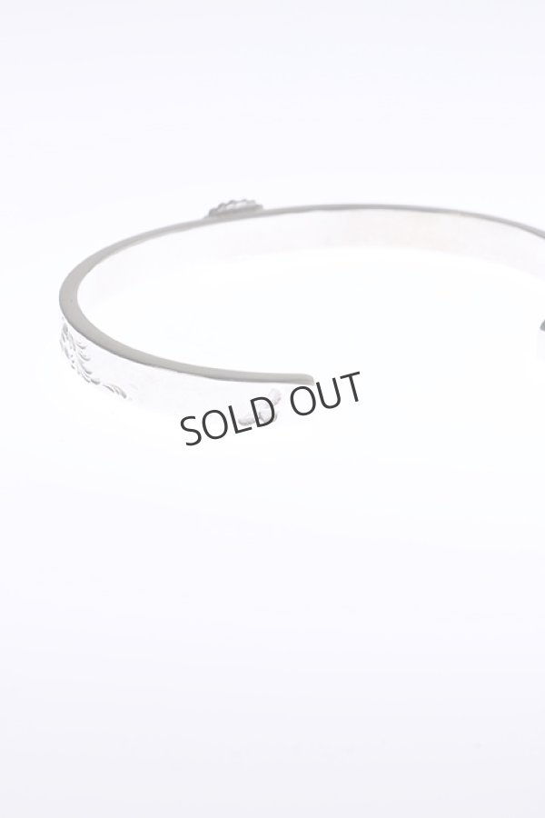 画像5: {SOLD}Taro Washimi タロウ ワシミ 鷲見太郎 M arabesque design 5mm bangle/珊瑚 5×7/5×7 cup{-BAA} (5)