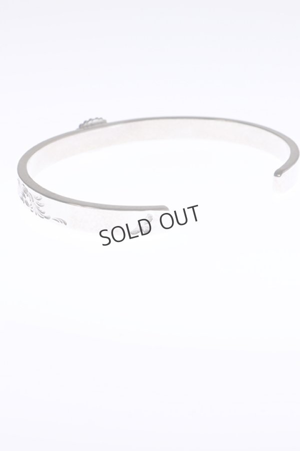 画像5: {SOLD}Taro Washimi タロウ ワシミ 鷲見太郎 M arabesque design 5mm bangle/turquoise 5×7/5×7 cup{-BAA} (5)