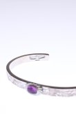 画像3: {SOLD}Taro Washimi タロウ ワシミ 鷲見太郎 Ｍ arabesque design 5mm bangle/amethyst5×7/5×7 cup{-BAA} (3)