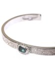 画像2: Taro Washimi タロウ ワシミ 鷲見太郎 Ｍ arabesque design 5mm bangle／rainbow topaz{-BCA} (2)