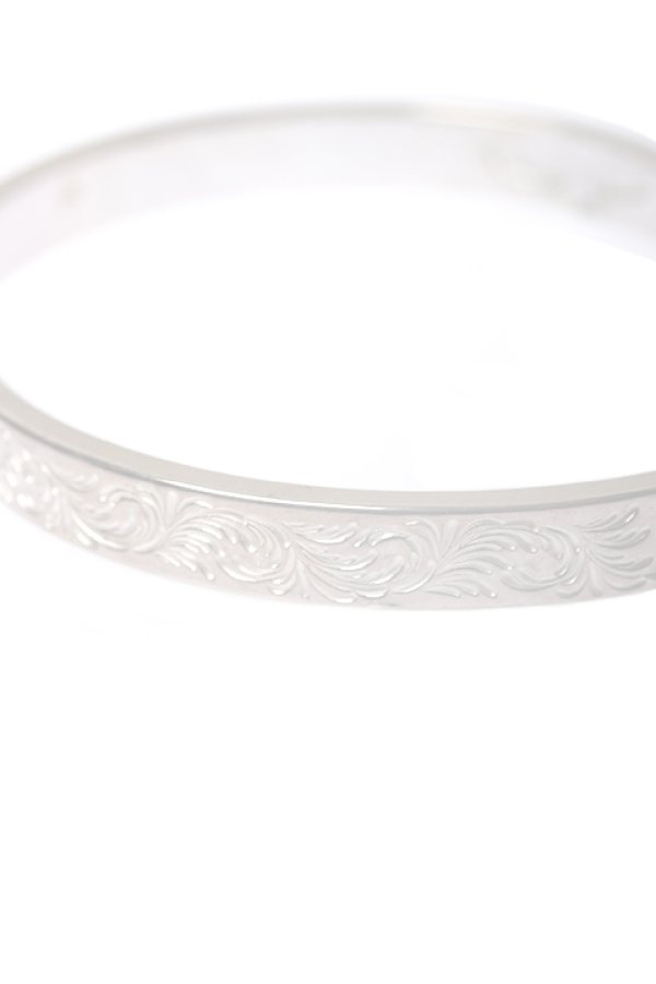 画像5:  {SOLD} Taro Washimi タロウ ワシミ 鷲見太郎 Ｍ arabesque design 5mm bangle／rainbow topaz {-BCA}  :WT-202308-01-F  (5)