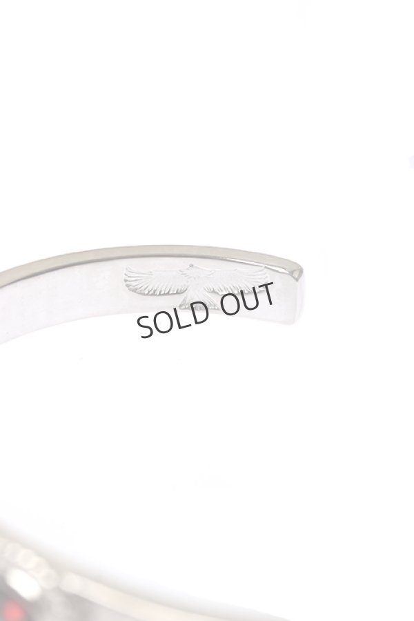 画像3: {SOLD}Taro Washimi タロウ ワシミ 鷲見太郎 M arabesque design 5mm bangle/CUT GARNET{-BCA} (3)