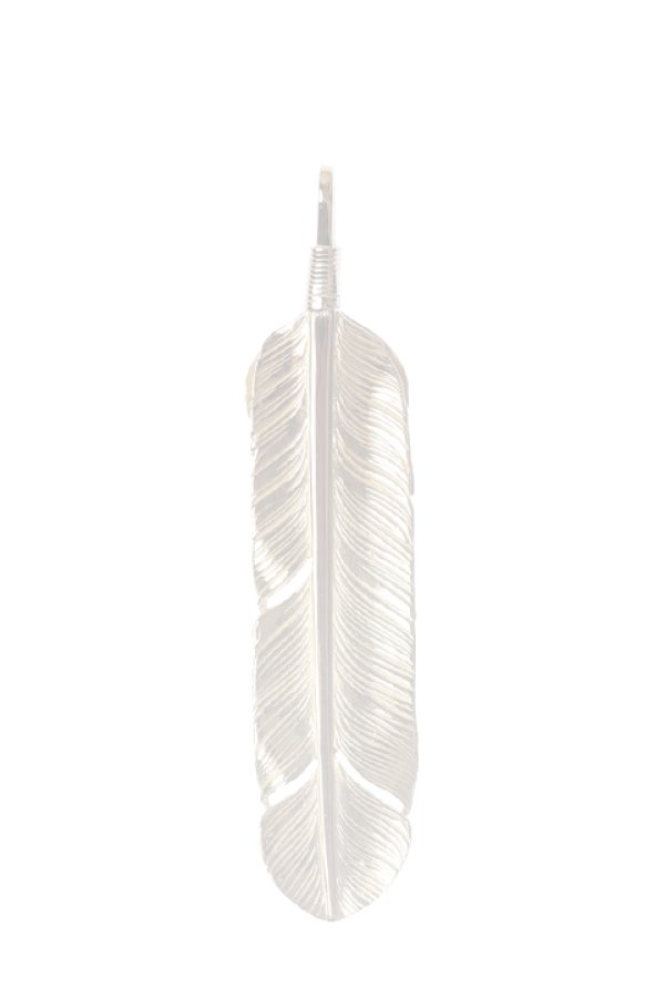 画像5:  {SOLD} Taro Washimi タロウ ワシミ 鷲見太郎 M K18 feather／CUT GARNET／K18 heart feather {-BCA}  :WT-202308-04-F  (5)