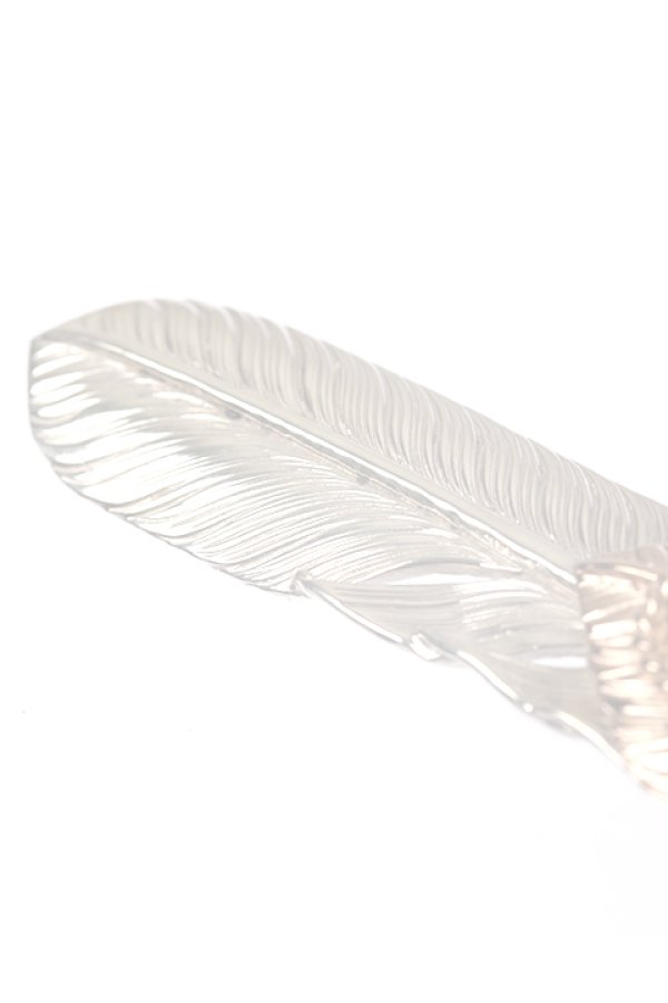 画像3:  {SOLD} Taro Washimi タロウ ワシミ 鷲見太郎 L flight feather／MOON STONE／PG flight heart feather {-BCA}  :WT-202308-05-F  (3)