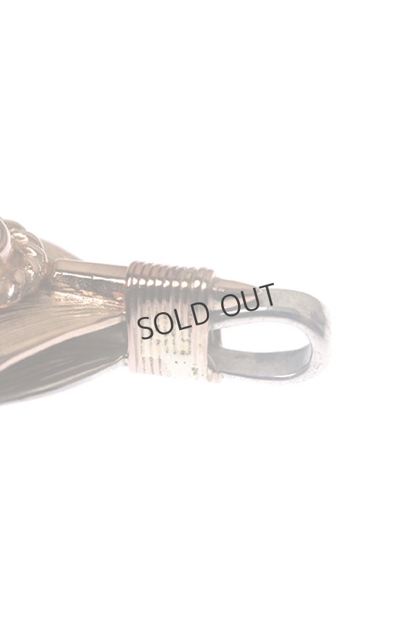 画像4: {SOLD}Taro Washimi タロウ ワシミ 鷲見太郎 L flight feather/MOON STONE/PG flight heart feather{-BCA} (4)