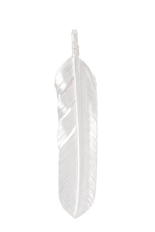 画像5:  {SOLD} Taro Washimi タロウ ワシミ 鷲見太郎 L flight feather／MOON STONE／PG flight heart feather {-BCA}  :WT-202308-05-F  (5)