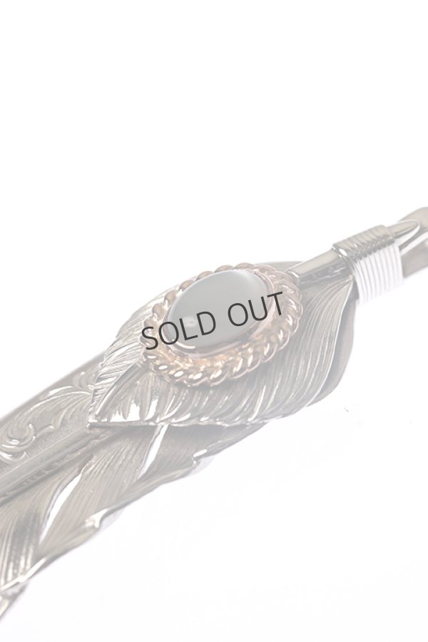 画像2: {SOLD}Taro Washimi タロウ ワシミ 鷲見太郎 《under bar限定ムーンストーン仕様》L arabesque flight feather/MOON STONE/flight heart feather{-BCA} (2)