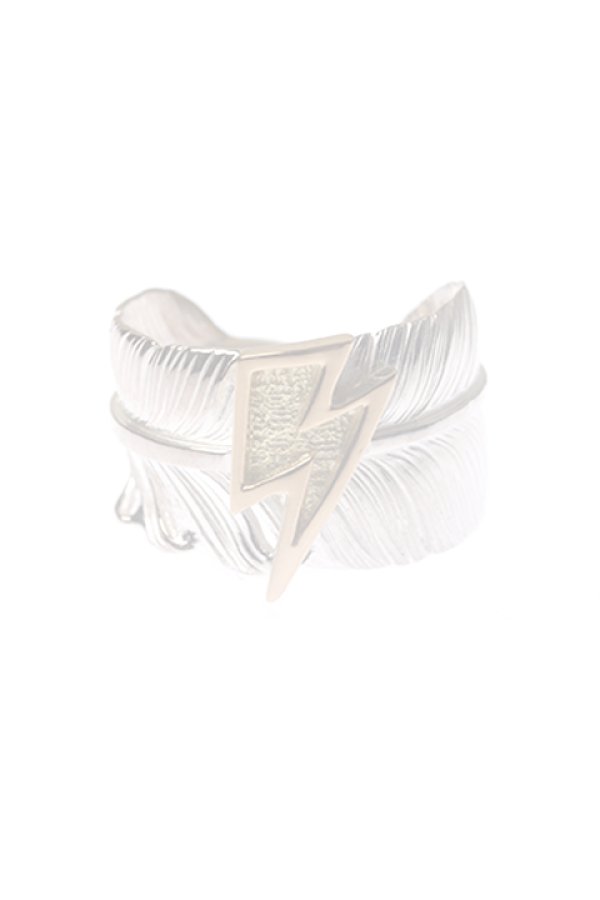 画像1:  {SOLD} Taro Washimi タロウ ワシミ 鷲見太郎 L old feather ring／K18 big thunder {-BCA}  :WT-202308-09-F  (1)