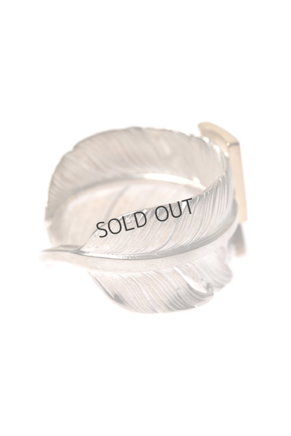 画像4: {SOLD}Taro Washimi タロウ ワシミ 鷲見太郎 L old feather ring/K18 big thunder{-BCA} (4)