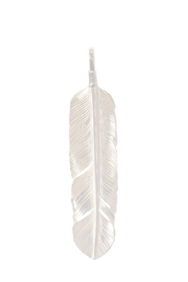 画像5:  {SOLD} Taro Washimi タロウ ワシミ 鷲見太郎 M K18 feather／CUT GARNET／K18 heart feather {-BCA}  :WT-202308-11-F  (5)