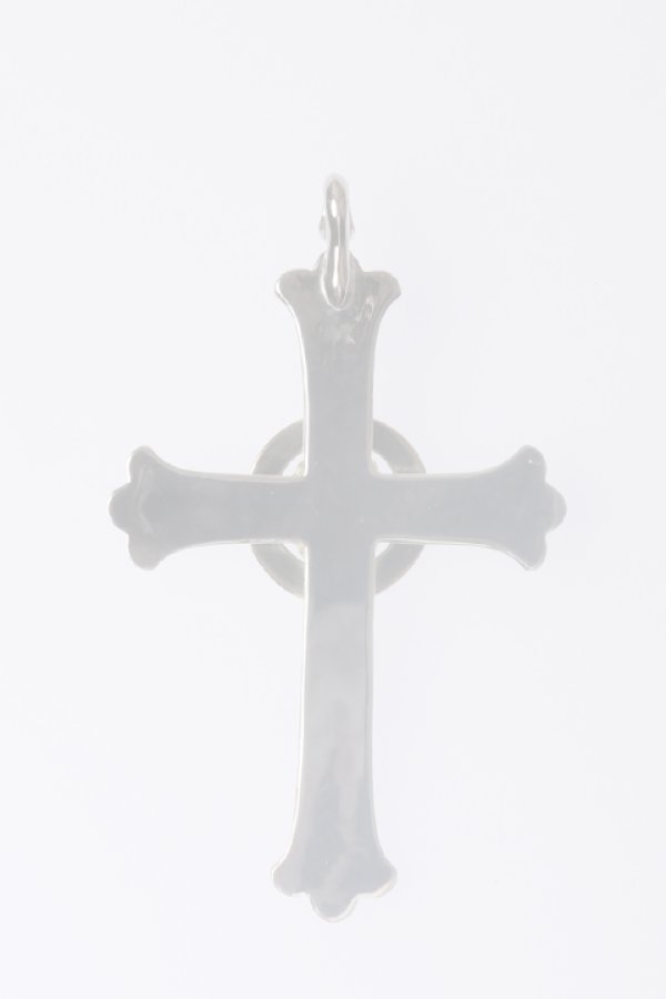 画像2:  {SOLD} Taro Washimi タロウ ワシミ 鷲見太郎 《under bar限定ムーンストーン仕様》cross pendant/唐草 K18 medicine wheel/MOON STONE {-BCA}  :WT-202310-03-F  (2)