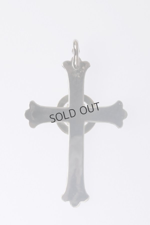 画像2: {SOLD}Taro Washimi タロウ ワシミ 鷲見太郎 《under bar限定ムーンストーン仕様》cross pendant/唐草 K18 medicine wheel/MOON STONE{-BCA} (2)