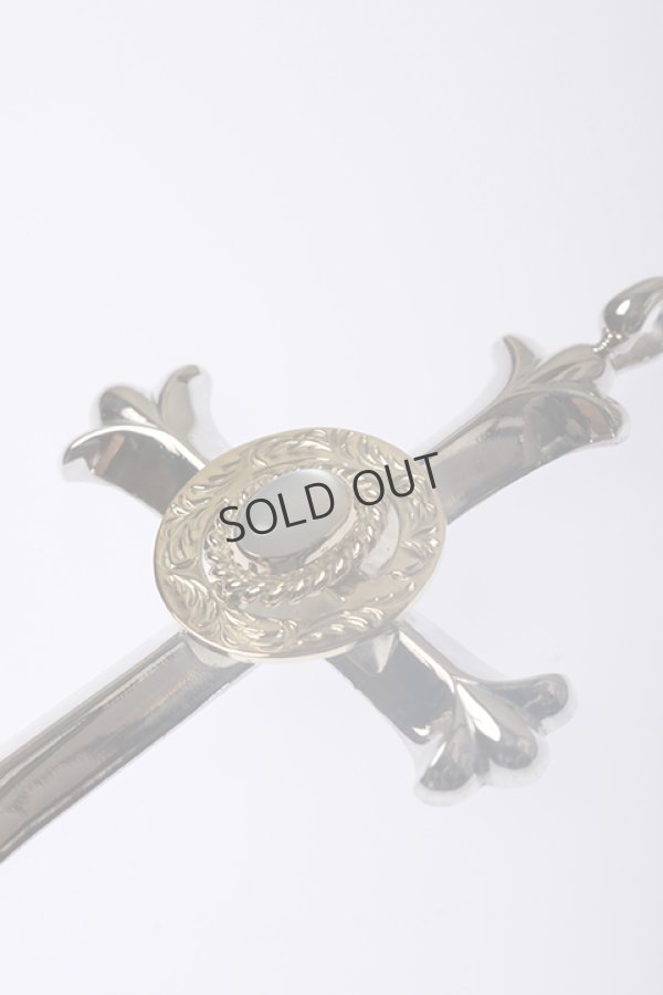 画像3: {SOLD}Taro Washimi タロウ ワシミ 鷲見太郎 《under bar限定ムーンストーン仕様》cross pendant/唐草 K18 medicine wheel/MOON STONE{-BCA} (3)