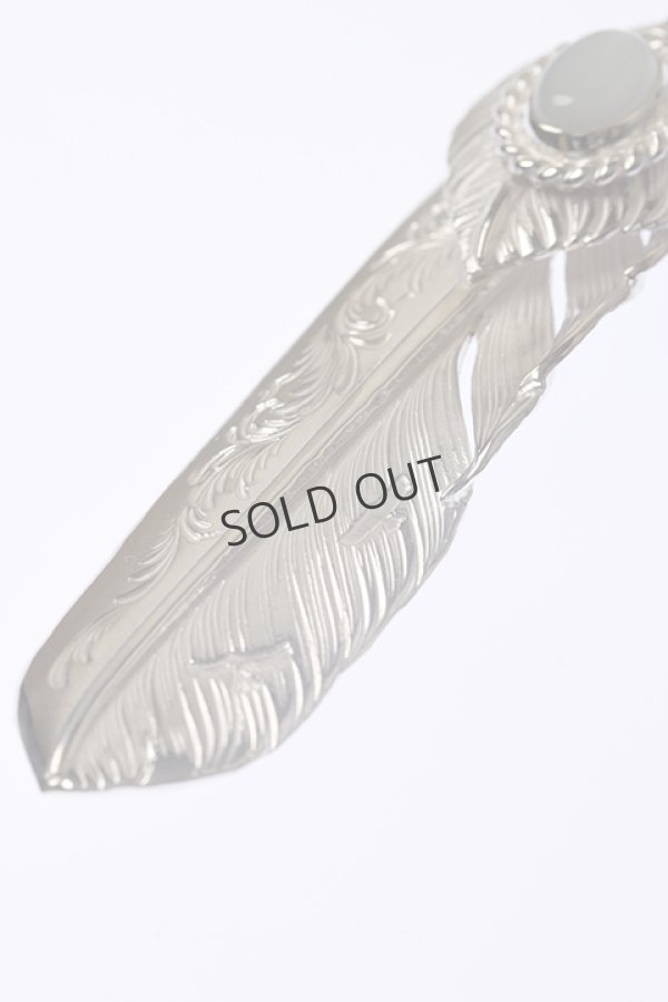 画像4: {SOLD}Taro Washimi タロウ ワシミ 鷲見太郎 《under bar限定ムーンストーン仕様》L arabesque flight feather 01/L flight heart feather 01/MOON STONE{-BCA} (4)