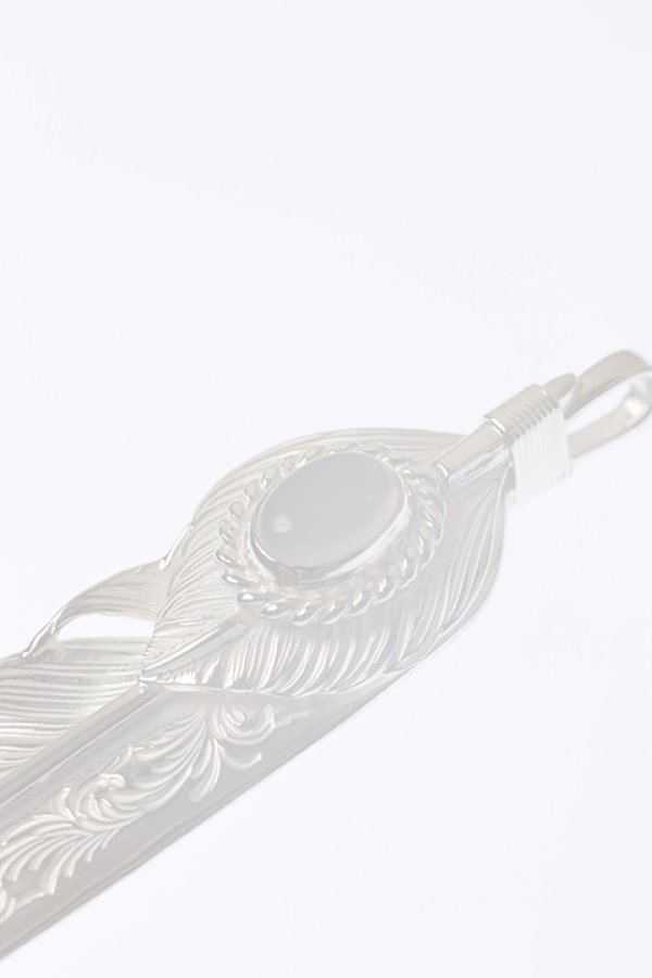 画像3:  {SOLD} Taro Washimi タロウ ワシミ 鷲見太郎 《under bar限定ムーンストーン仕様》L arabesque flight feather 02/L flight heart feather 02/MOON STONE {-BCA}  :WT-202310-15-F  (3)