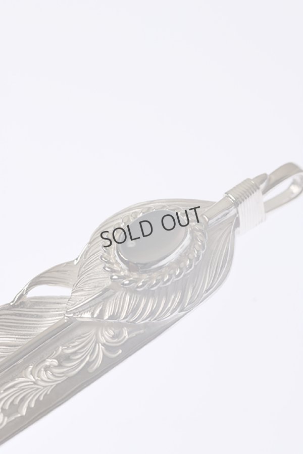 画像3: {SOLD}Taro Washimi タロウ ワシミ 鷲見太郎 《under bar限定ムーンストーン仕様》L arabesque flight feather 02/L flight heart feather 02/MOON STONE{-BCA} (3)