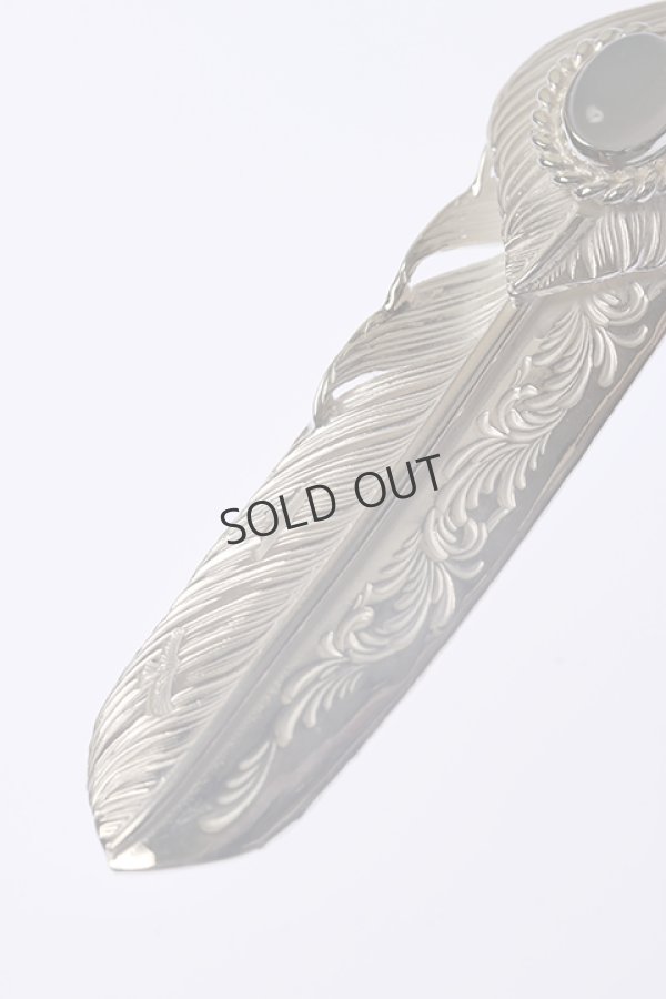 画像4: {SOLD}Taro Washimi タロウ ワシミ 鷲見太郎 《under bar限定ムーンストーン仕様》L arabesque flight feather 02/L flight heart feather 02/MOON STONE{-BCA} (4)