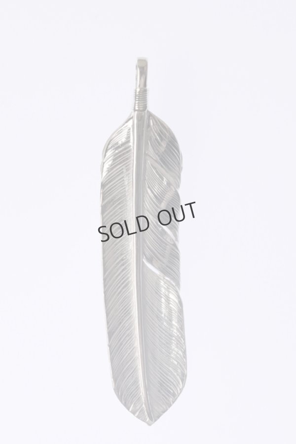 画像2: {SOLD}Taro Washimi タロウ ワシミ 鷲見太郎 《under bar限定ムーンストーン仕様》L flight feather 02/L flight heart feather 02/MOON STONE/K18 cup{-BCA} (2)