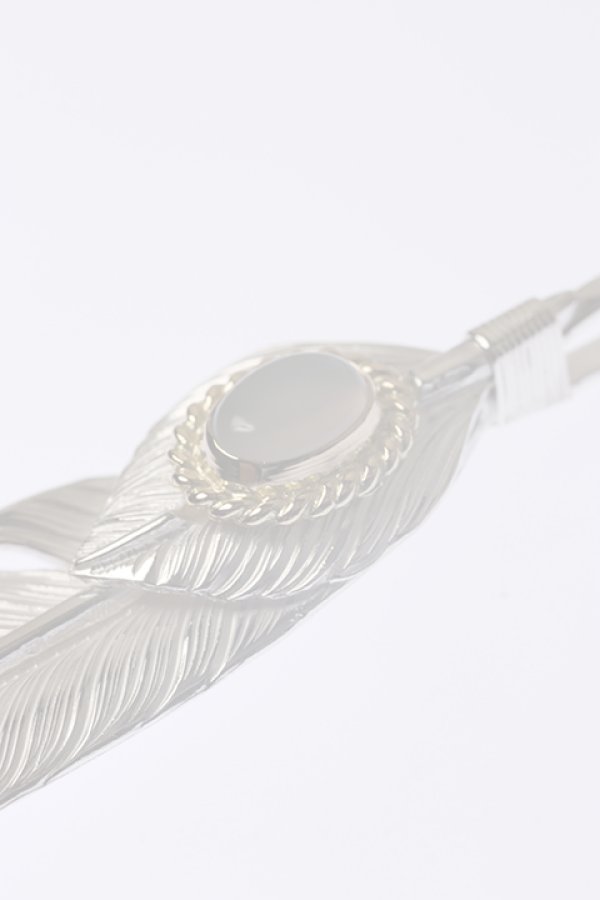 画像3:  {SOLD} Taro Washimi タロウ ワシミ 鷲見太郎 《under bar限定ムーンストーン仕様》L flight feather 02/L flight heart feather 02/MOON STONE/K18 cup {-BCA}  :WT-202310-17-F  (3)