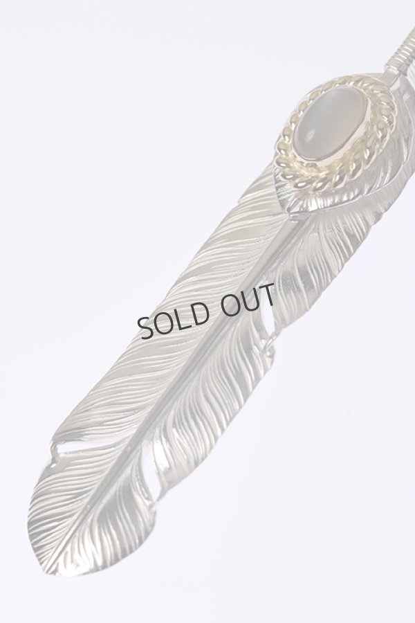 画像4: {SOLD}Taro Washimi タロウ ワシミ 鷲見太郎 《under bar限定ムーンストーン仕様》M feather 02/M heart feather 02/MOON STONE/K18 cup{-BCA} (4)