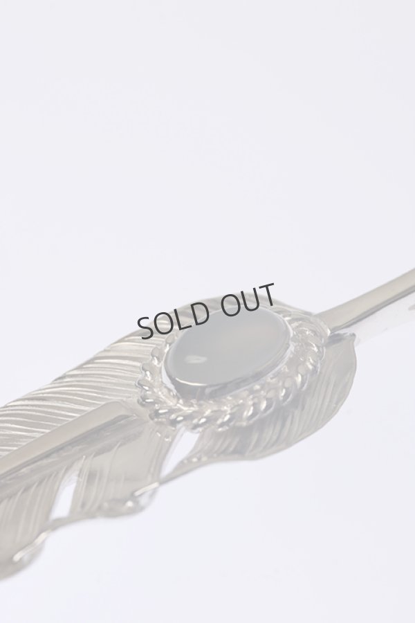 画像3: {SOLD}Taro Washimi タロウ ワシミ 鷲見太郎 《under bar限定ムーンストーン仕様》L old feather 01/MOON STONE{-BCA} (3)