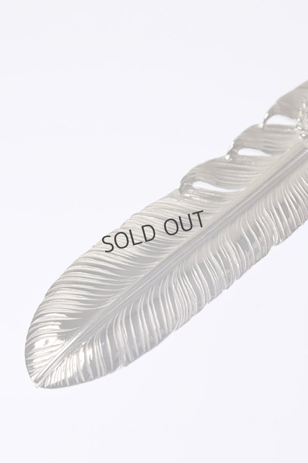 画像4: {SOLD}Taro Washimi タロウ ワシミ 鷲見太郎 《under bar限定ムーンストーン仕様》L old feather 02/MOON STONE{-BCA} (4)