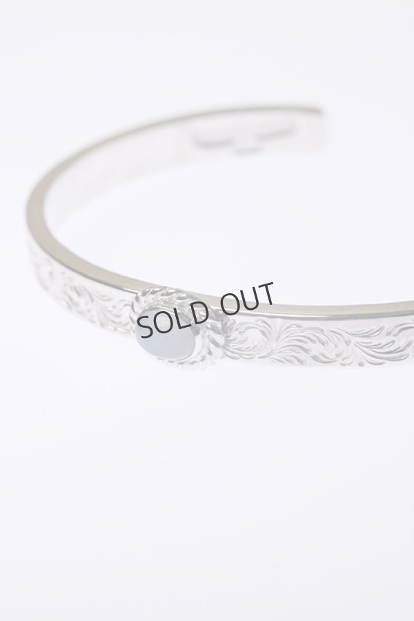 画像3: {SOLD}Taro Washimi タロウ ワシミ 鷲見太郎 《under bar限定ムーンストーン仕様》M arabesque design 5mm bangle/MOON STONE{-BCA} (3)