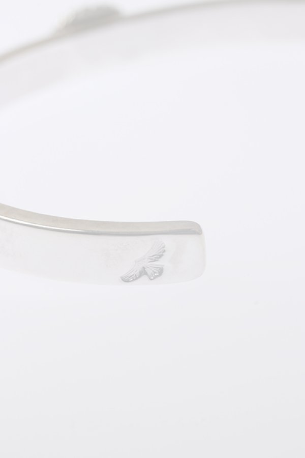 画像4:  {SOLD} Taro Washimi タロウ ワシミ 鷲見太郎 《under bar限定ムーンストーン仕様》M arabesque design 5mm bangle/MOON STONE {-BCA}  :WT-202310-22-F  (4)