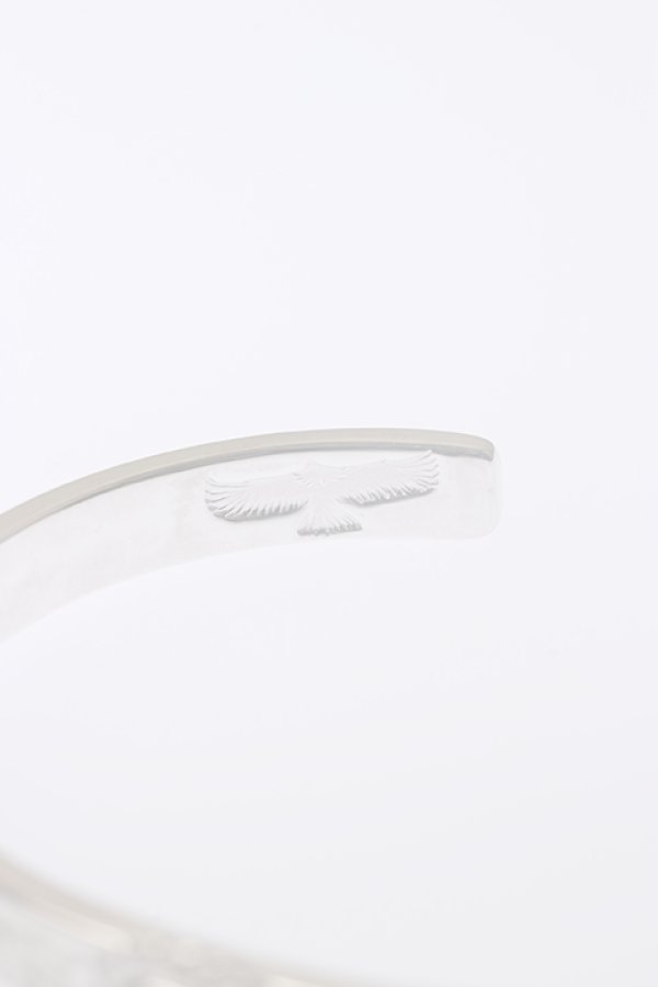 画像5:  {SOLD} Taro Washimi タロウ ワシミ 鷲見太郎 《under bar限定ムーンストーン仕様》M arabesque design 5mm bangle/MOON STONE {-BCA}  :WT-202310-22-F  (5)