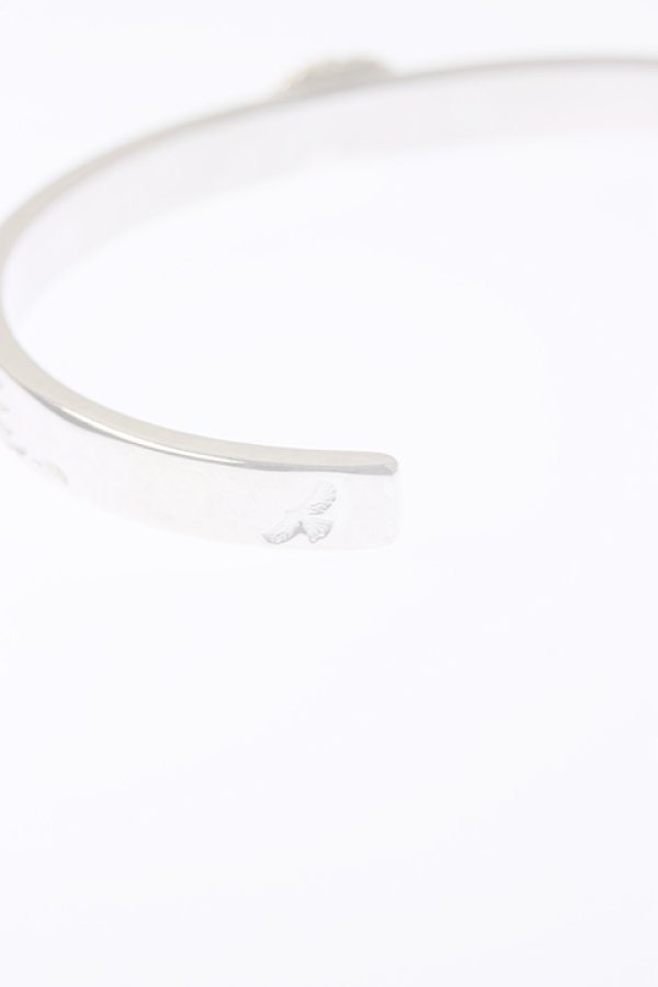 画像4:  {SOLD} Taro Washimi タロウ ワシミ 鷲見太郎 《under bar限定ムーンストーン仕様》M arabesque design 5mm bangle/MOON STONE/K18 cup {-BCA}  :WT-202310-23-F  (4)