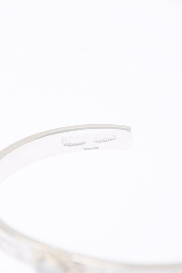 画像5:  {SOLD} Taro Washimi タロウ ワシミ 鷲見太郎 《under bar限定ムーンストーン仕様》M arabesque design 5mm bangle/MOON STONE/K18 cup {-BCA}  :WT-202310-23-F  (5)