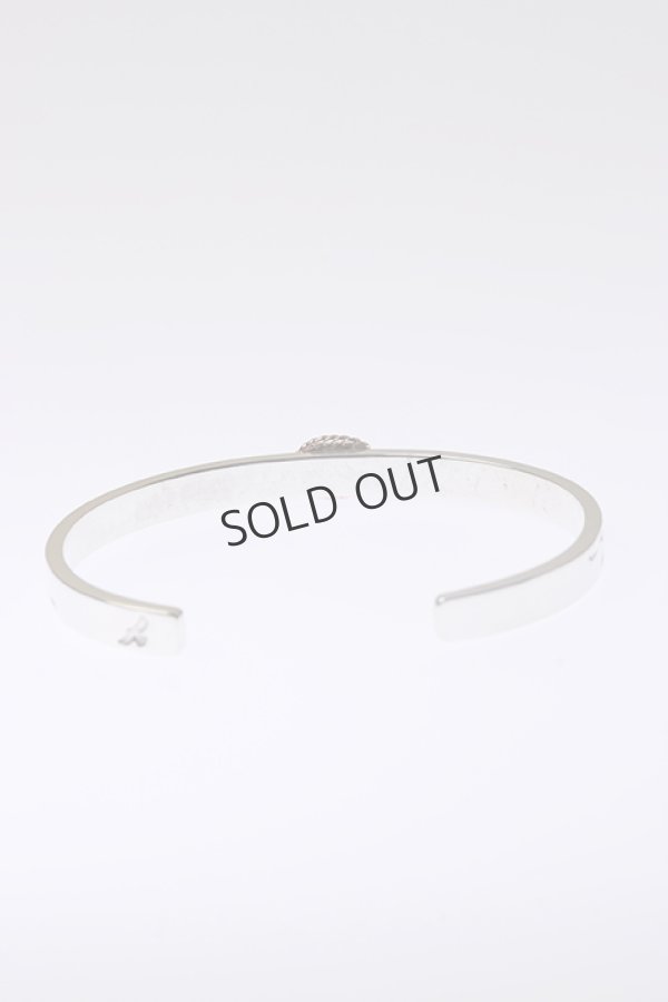 画像2: {SOLD}Taro Washimi タロウ ワシミ 鷲見太郎 《under bar限定ムーンストーン仕様》M arabesque design 5mm bangle/MOON STONE/K18PG cup{-BCA} (2)