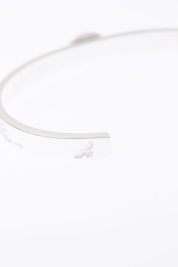 画像4:  {SOLD} Taro Washimi タロウ ワシミ 鷲見太郎 《under bar限定ムーンストーン仕様》M arabesque design 5mm bangle/MOON STONE/K18PG cup {-BCA}  :WT-202310-24-F  (4)