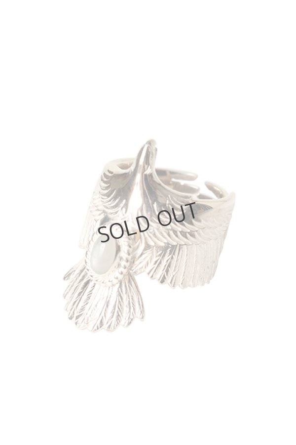 画像1: {SOLD}Taro Washimi タロウ ワシミ 鷲見太郎 《under bar限定ムーンストーン仕様》eagle eg 925 ring/MOON STONE{-BCA} (1)