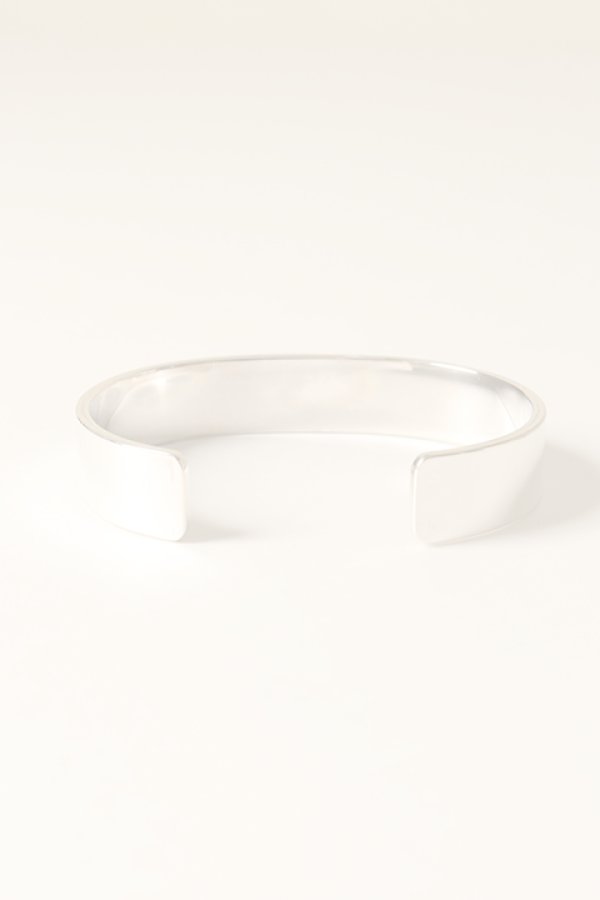 画像2:  {SOLD} Taro Washimi タロウ ワシミ 鷲見太郎 M plain bangle 12mm/M K18 flower metal×3/diamond×3 {-BCA}  :WT-202310-29-F  (2)