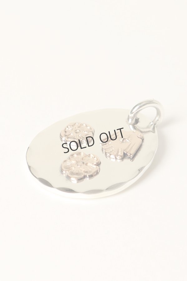 画像3: {SOLD}Taro Washimi タロウ ワシミ 鷲見太郎 M metal /K18PG thunderbird/M K18PG flower metal/S K18PG flower metal{-BCA} (3)