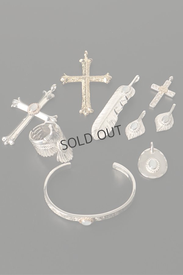 画像12: {SOLD}Taro Washimi【セット】K20 cross pendant/鷲見太郎氏による手彫りの唐草模様入り のセット{-BDS} (12)