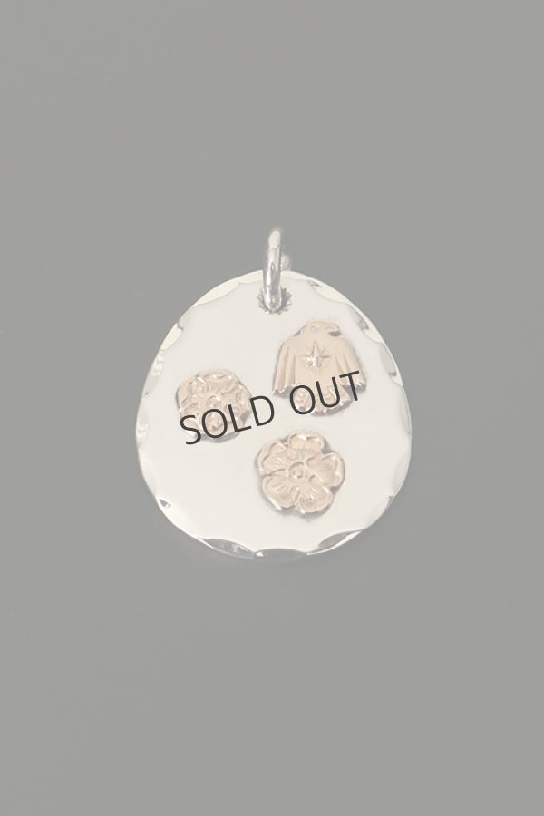 画像4: {SOLD}Taro Washimi【セット】K20 cross pendant/鷲見太郎氏による手彫りの唐草模様入り のセット{-BDS} (4)