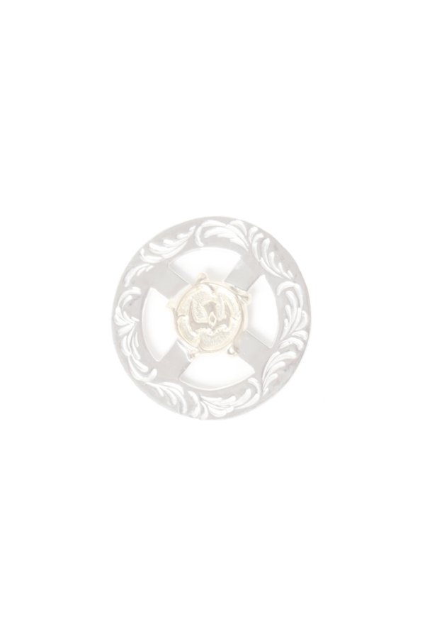 画像1:  {SOLD} Taro Washimi タロウ ワシミ 鷲見太郎 唐草 medicine wheel/arabesque K18 eagle metal {-BES}  {E-05}  :WT-202504_05-F  (1)
