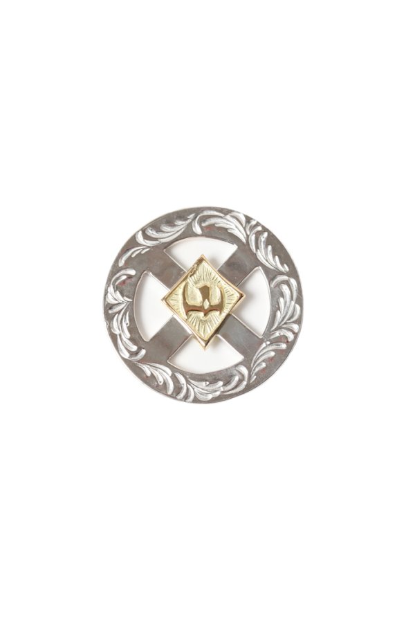 画像1: Taro Washimi タロウ ワシミ 鷲見太郎 唐草 medicine wheel/M K18 eagle metal{-BES} (1)