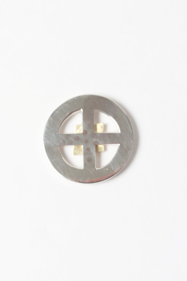 画像2: Taro Washimi タロウ ワシミ 鷲見太郎 唐草 medicine wheel/M K18 eagle metal{-BES} (2)