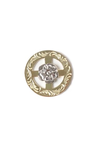 鷲見太郎　顔ブレス　K18フラワーメタル付き　TARO WASHIMI 鷲見太郎 Taro Washimi ブレスレット プレーンバングル12mm/M