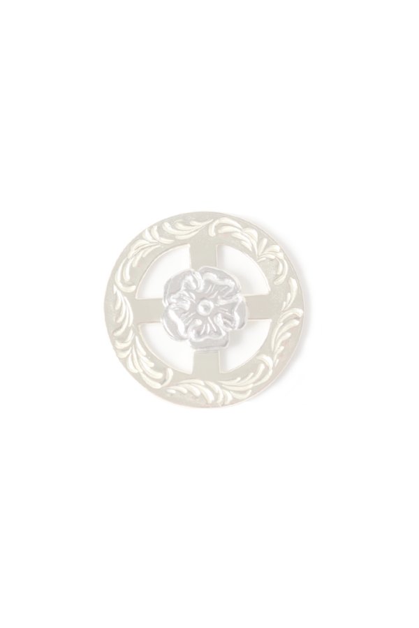 画像1:  {SOLD} Taro Washimi タロウ ワシミ 鷲見太郎 唐草 K18 medicine wheel/S Pt900 flower metal {-BES}  {E-08}  :WT-202504_08-F  (1)