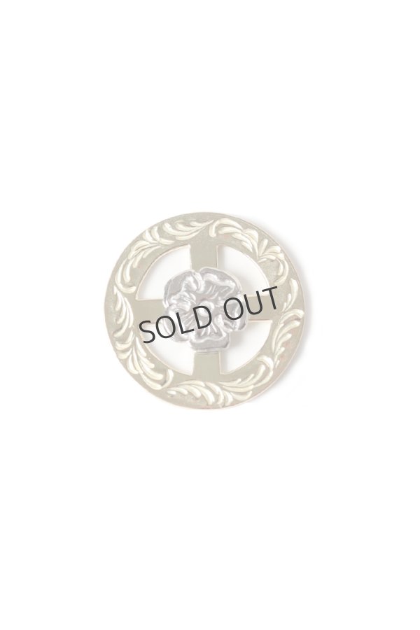 画像1: Taro Washimi タロウ ワシミ 鷲見太郎 唐草 K18 medicine wheel/S Pt900 flower metal{-BES} (1)